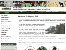 Tablet Screenshot of bowdonclub.com